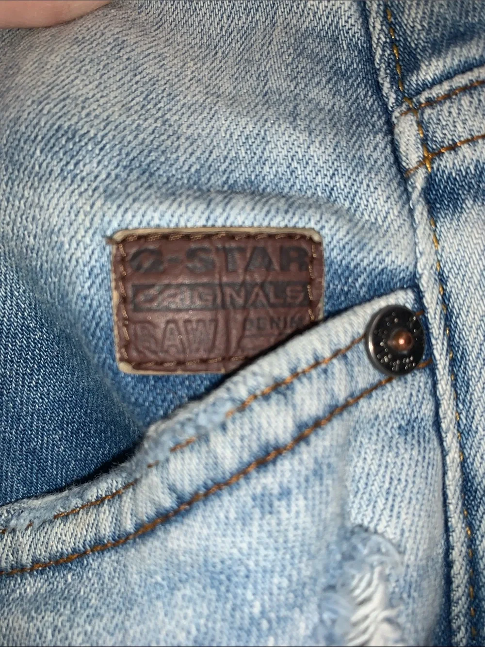 G-Star Raw Revend Skinny Distressed Jeans 34x30